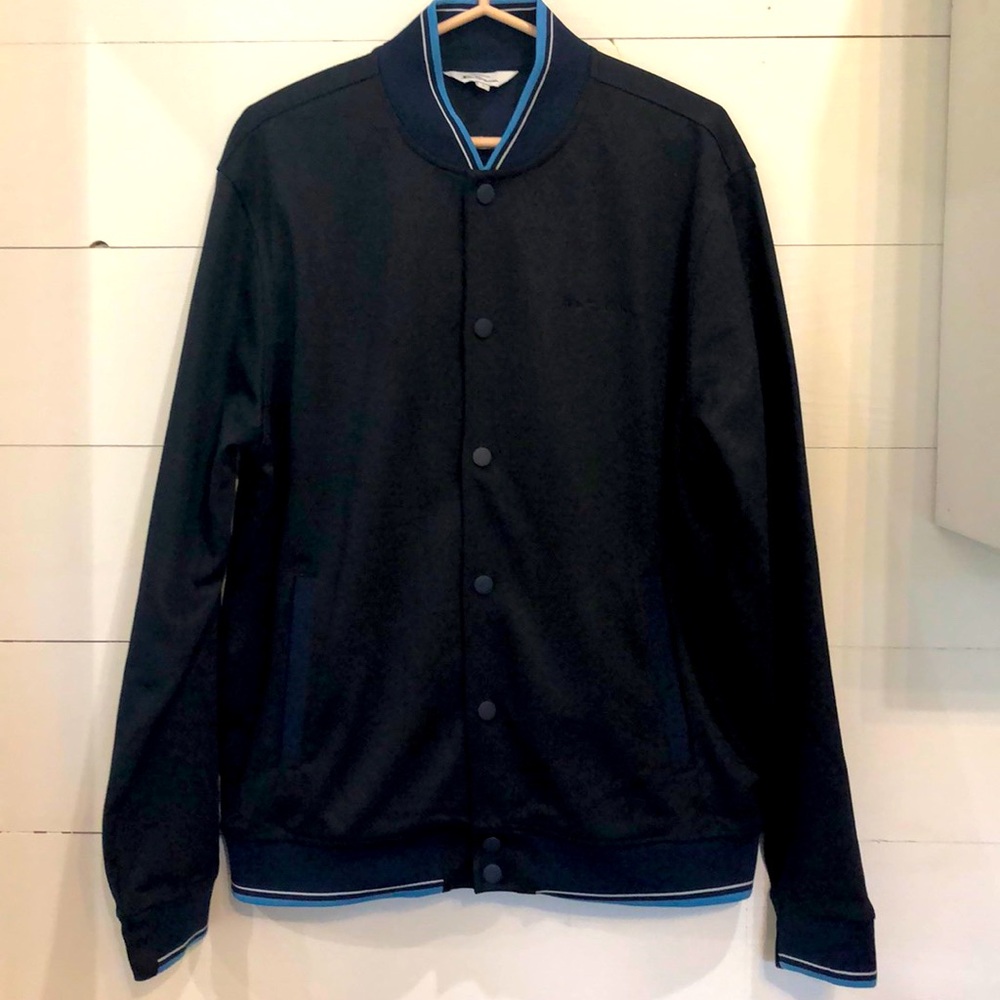 Ben Sherman Black Bomber Jacket Size Large